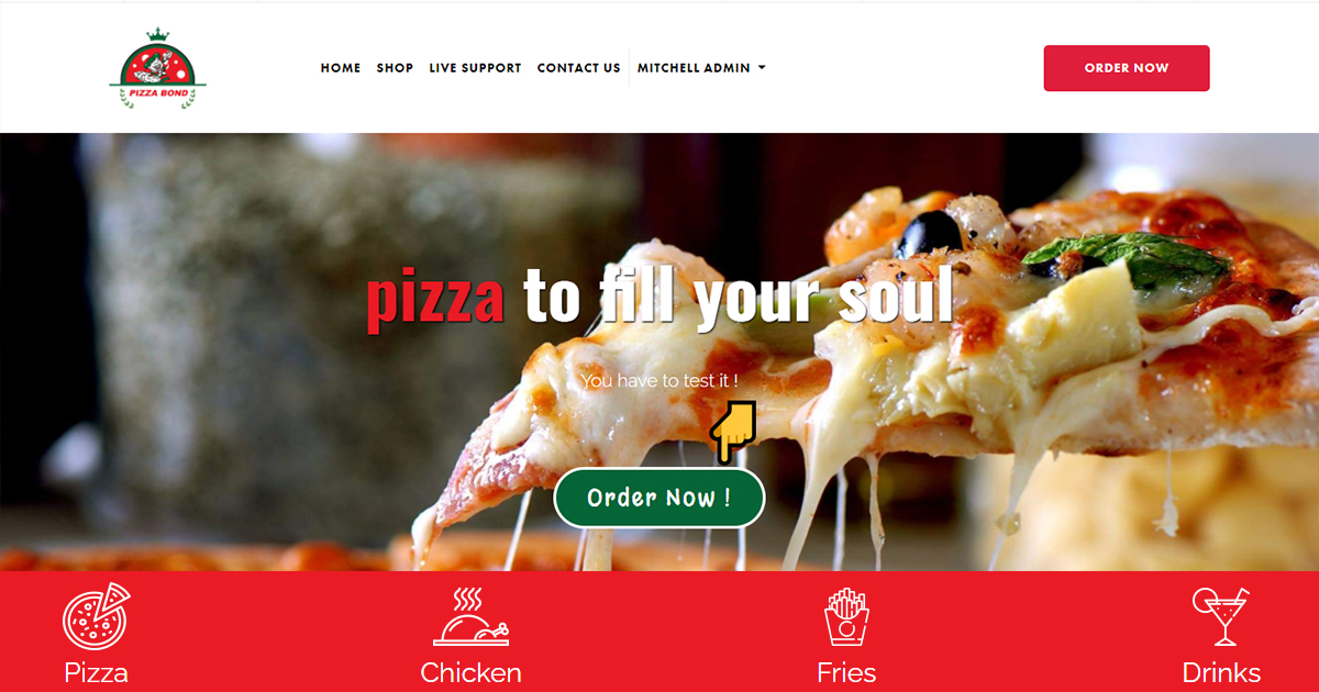 Pizza Bond – Online Ordering